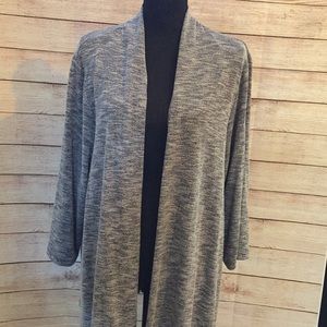 Lightweight grey/white cardigan by Charter Club